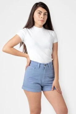 RBDW05GD - Bull Denim Garment Dye Cuff Short -Tops Zone clearblue1 c07b632a 1cb5 4685 8086 84d1ed6219c4