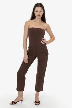 RDCW304 - Adjustable Waist Duck Canvas Field Slack -Tops Zone coffee 1 RDCW304 crops floor cleaned2