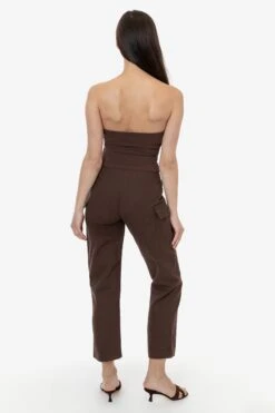 RDCW304 - Adjustable Waist Duck Canvas Field Slack -Tops Zone coffee 2 RDCW304 crops floor cleaned1