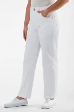 RTWL01 - Twill Work Pants White -Tops Zone crop white morgan 2828 e9df33f4 2e64 4cc3 90d4 6e0f95d259ef