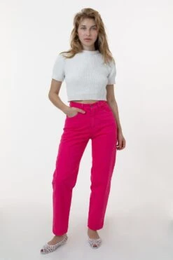 RBDW01GD - Garment Dye Women's Relaxed Fit Bull Denim Jean -Tops Zone dahlia1