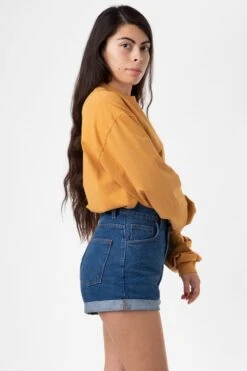 RDNW05 - Denim Loose Cuff Short -Tops Zone dk3x bb34ead9 3f44 4c20 84cd a6c55150c63d