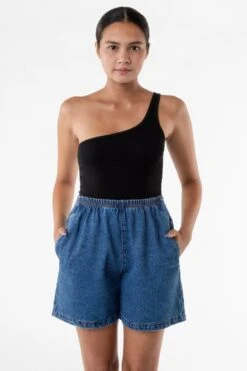 RDN323 - 10 Oz. Denim Mid-Length Short -Tops Zone dmw2