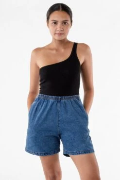 RDN323 - 10 Oz. Denim Mid-Length Short -Tops Zone dmw3