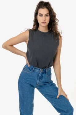 2865GD - Women's Garment Dye Muscle Tank -Tops Zone dolphin 1