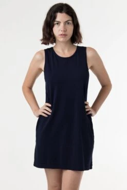 1840GD - Garment Dye Tank Dress 27 1840GD - Garment Dye Tank Dress -Tops Zone dress bnavy