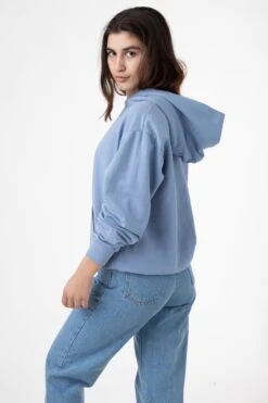 MWT09GD Unisex - Long Sleeve Garment Dye French Terry Pullover Hoodie -Tops Zone edie clblu2