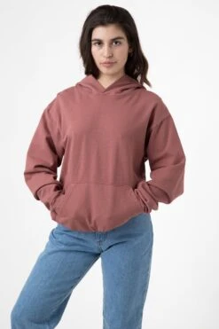 MWT09GD Unisex - Long Sleeve Garment Dye French Terry Pullover Hoodie -Tops Zone edie oldrose