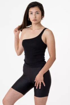 43089 - Baby Rib One Shoulder Top -Tops Zone fDocument NameX