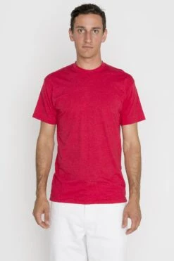 FF01 Unisex - Poly-Cotton Crew Neck T-Shirt 24 FF01 Unisex - Poly-Cotton Crew Neck T-Shirt -Tops Zone ff01 heather red