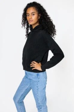 WF369GD - Puffy Heavyweight Fleece Cropped Hoodie -Tops Zone final5