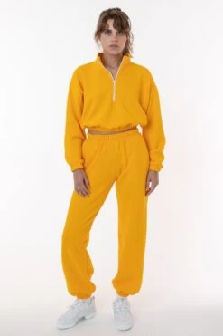 F394 - Flex Fleece High Waist Sweatpant -Tops Zone gold1 ff3eb3b5 efb6 4983 8b01 450322a730e5