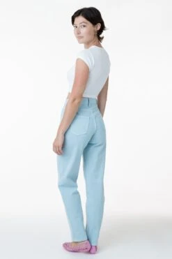 RBDW01GD - Garment Dye Women's Relaxed Fit Bull Denim Jean (Limited Edition) 14 RBDW01GD - Garment Dye Women's Relaxed Fit Bull Denim Jean (Limited Edition) -Tops Zone iceblue alex8