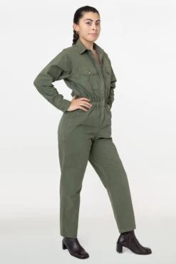 RJC3207GD - Cotton Poplin Utility Jumpsuit -Tops Zone jarmy1
