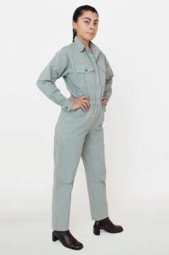 RJC3207GD - Cotton Poplin Utility Jumpsuit -Tops Zone jsage2