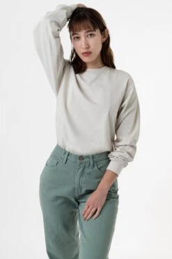 1807GD Unisex - 6.5oz Long Sleeve Garment Dye Crew Neck T-Shirt -Tops Zone julie 1807 10