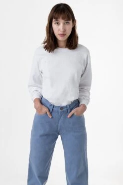 1807GD Unisex - 6.5oz Long Sleeve Garment Dye Crew Neck T-Shirt -Tops Zone julie 1807 22