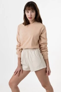 1807GD Unisex - 6.5oz Long Sleeve Garment Dye Crew Neck T-Shirt -Tops Zone julie 1807 6