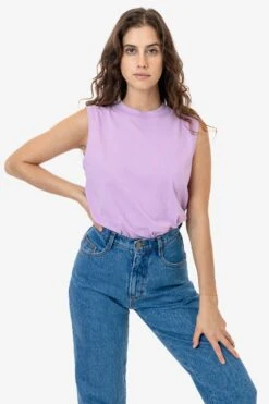 2865GD - Women's Garment Dye Muscle Tank -Tops Zone lavender 1