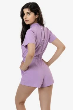 18365GD - Garment Dye T-Shirt Romper -Tops Zone lavender 2natalie 1