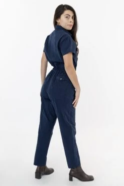 RJC3201GD - Short Sleeve Utility Jumpsuit -Tops Zone navy1 1