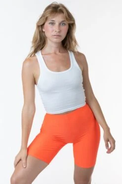 RNT8382 - Nylon Tricot Bike Short -Tops Zone neonorange1