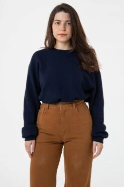 TX407GD Unisex - Long Sleeve Heavy Thermal Crew Neck -Tops Zone nvy fixSTEPH