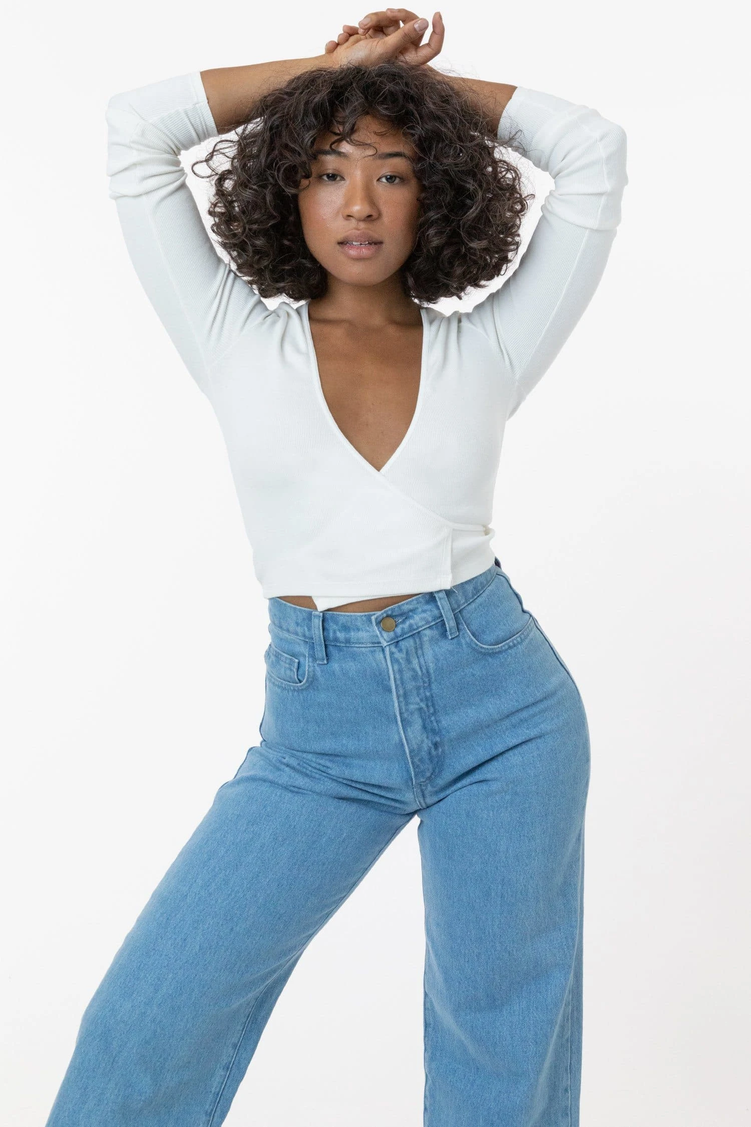 3373GD - Heavy 2x1 Rib Wrap Top 2 3373GD - Heavy 2x1 Rib Wrap Top - Image 2