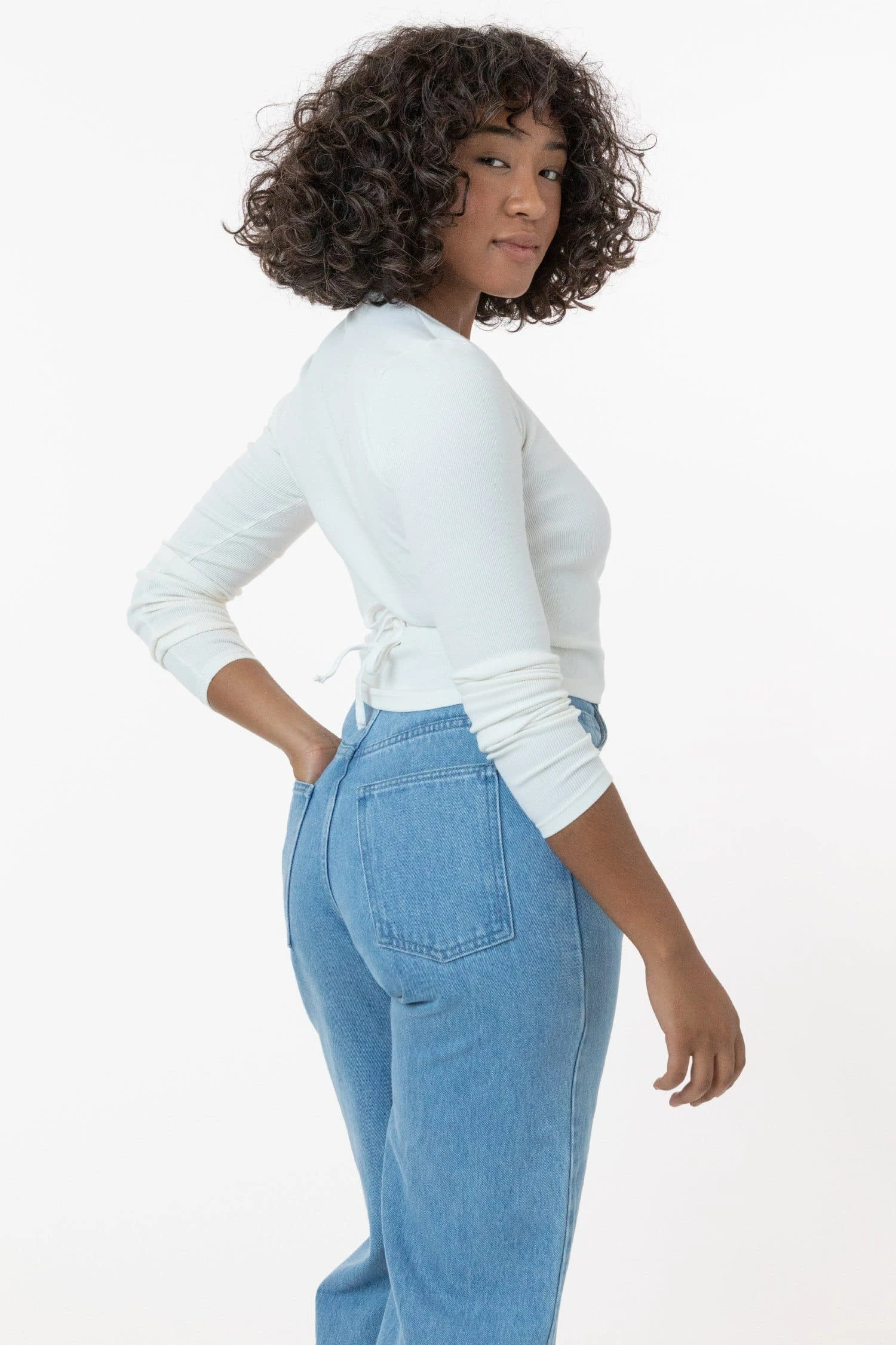 3373GD - Heavy 2x1 Rib Wrap Top 6 3373GD - Heavy 2x1 Rib Wrap Top - Image 6