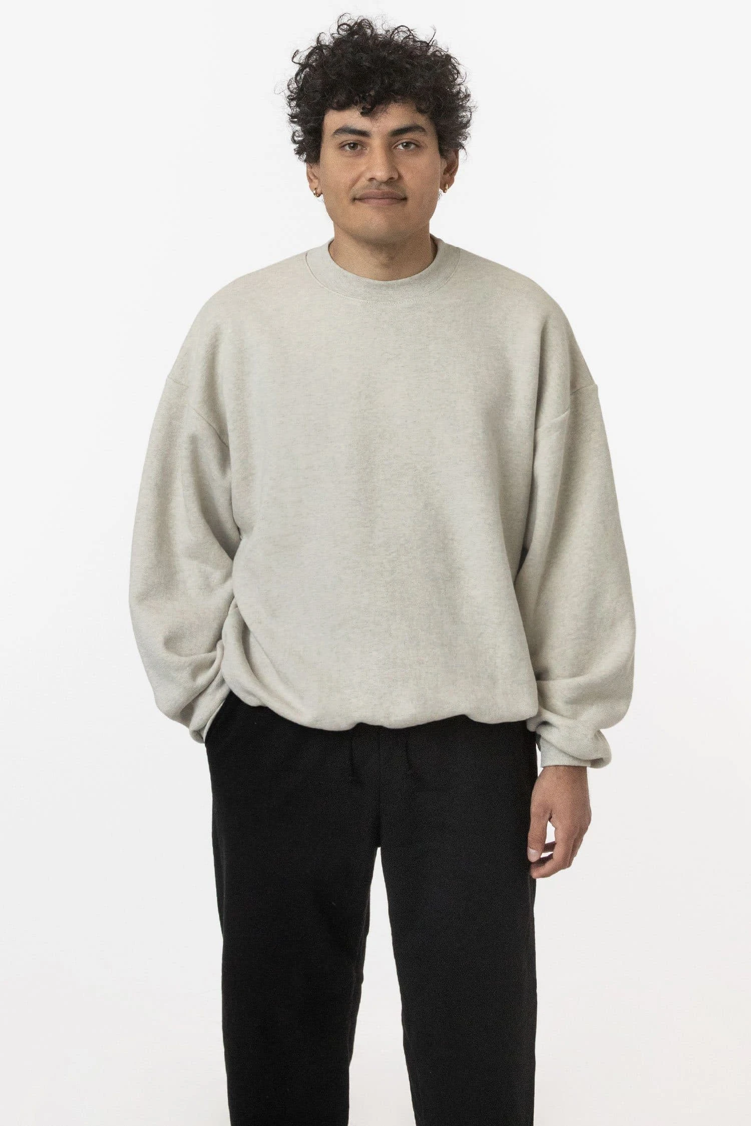 SF1047 Mix - 12oz. Fleece Wide Crewneck Sweatshirt 3 SF1047 Mix - 12oz. Fleece Wide Crewneck Sweatshirt - Image 3