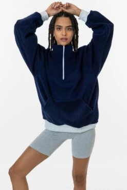 PF408 - Polar Fleece Half Zip Pullover -Tops Zone pf1