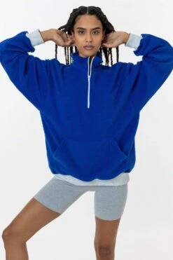 PF408 - Polar Fleece Half Zip Pullover -Tops Zone pf3