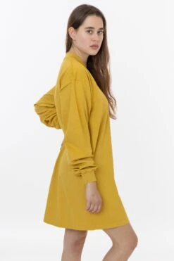 1837GD - Long Sleeve Garment Dye Mockneck Dress 33 1837GD - Long Sleeve Garment Dye Mockneck Dress -Tops Zone rachel 1