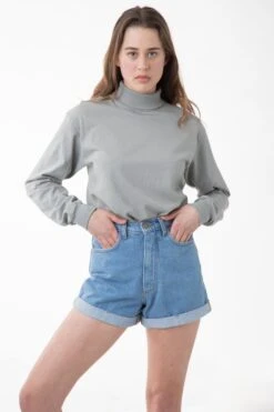 1811GD Unisex - Long Sleeve Garment Dye Turtleneck -Tops Zone rachel eucalyptusz