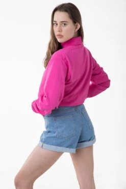 1811GD Unisex - Long Sleeve Garment Dye Turtleneck -Tops Zone rachel raspberry11