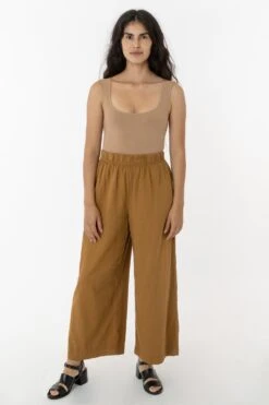 RCT308 - Cotton Twill Wide Pants -Tops Zone rct3081