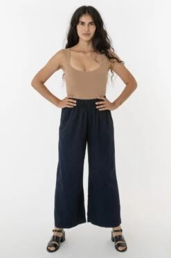 RCT308 - Cotton Twill Wide Pants -Tops Zone rct3085 tmp222728241 F