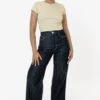 RDNW09 - Raw Dark Indigo High Waisted Wide Leg Denim Jean