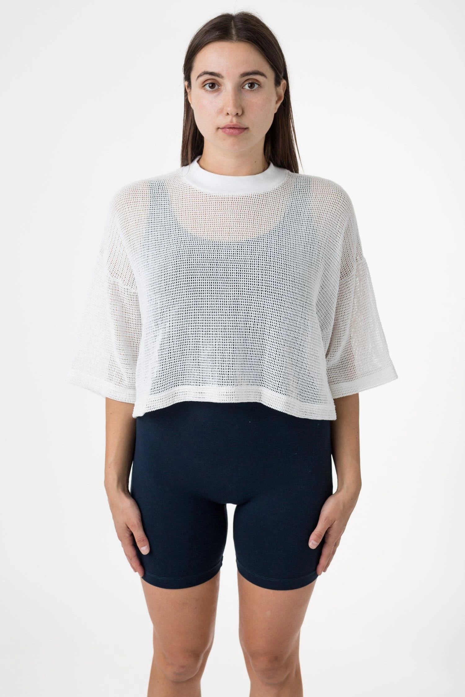 RIN331GD - Cotton Fishnet Garment Dye Crop Top 13 RIN331GD - Cotton Fishnet Garment Dye Crop Top - Image 13