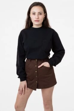 1210GD Unisex - 8.5 Oz. Heavy Jersey Boxy Work Shirt -Tops Zone rurika black1