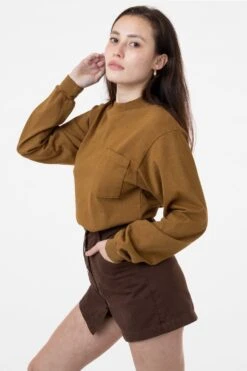 1210GD Unisex - 8.5 Oz. Heavy Jersey Boxy Work Shirt -Tops Zone rurika brass2