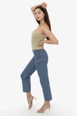 RDCW304 - Adjustable Waist Duck Canvas Field Slack -Tops Zone slate 1 RDCW304 crops floor cleaned7