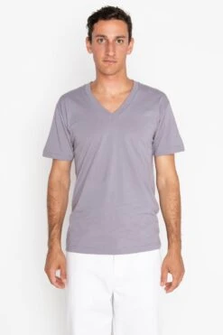 24056 Mix - Fine Jersey V-Neck T-Shirt -Tops Zone slate 07de78da 2d7b 4bee bea5 08fd4d39e6a3