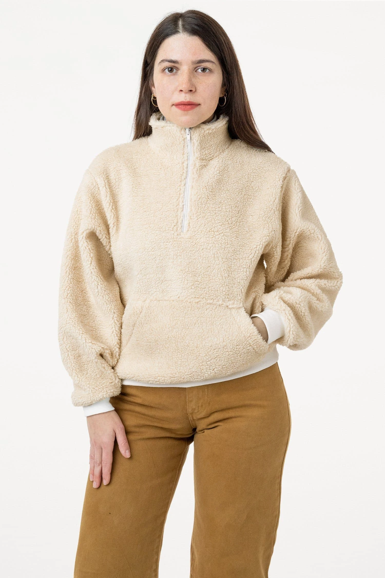 SHR408 - Half Zip Sherpa Pullover 4 SHR408 - Half Zip Sherpa Pullover - Image 4