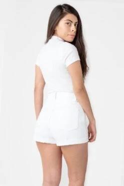 RBDW05GD - Bull Denim Garment Dye Cuff Short -Tops Zone white2 332341f1 7062 411f 81dd 0ffcb29e46db